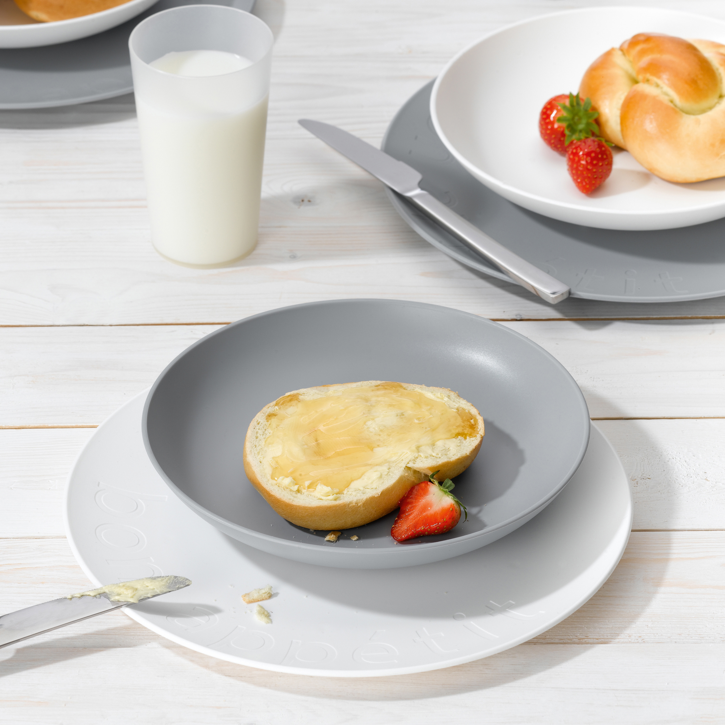 RONDO talíř hluký růžový KOZIOL