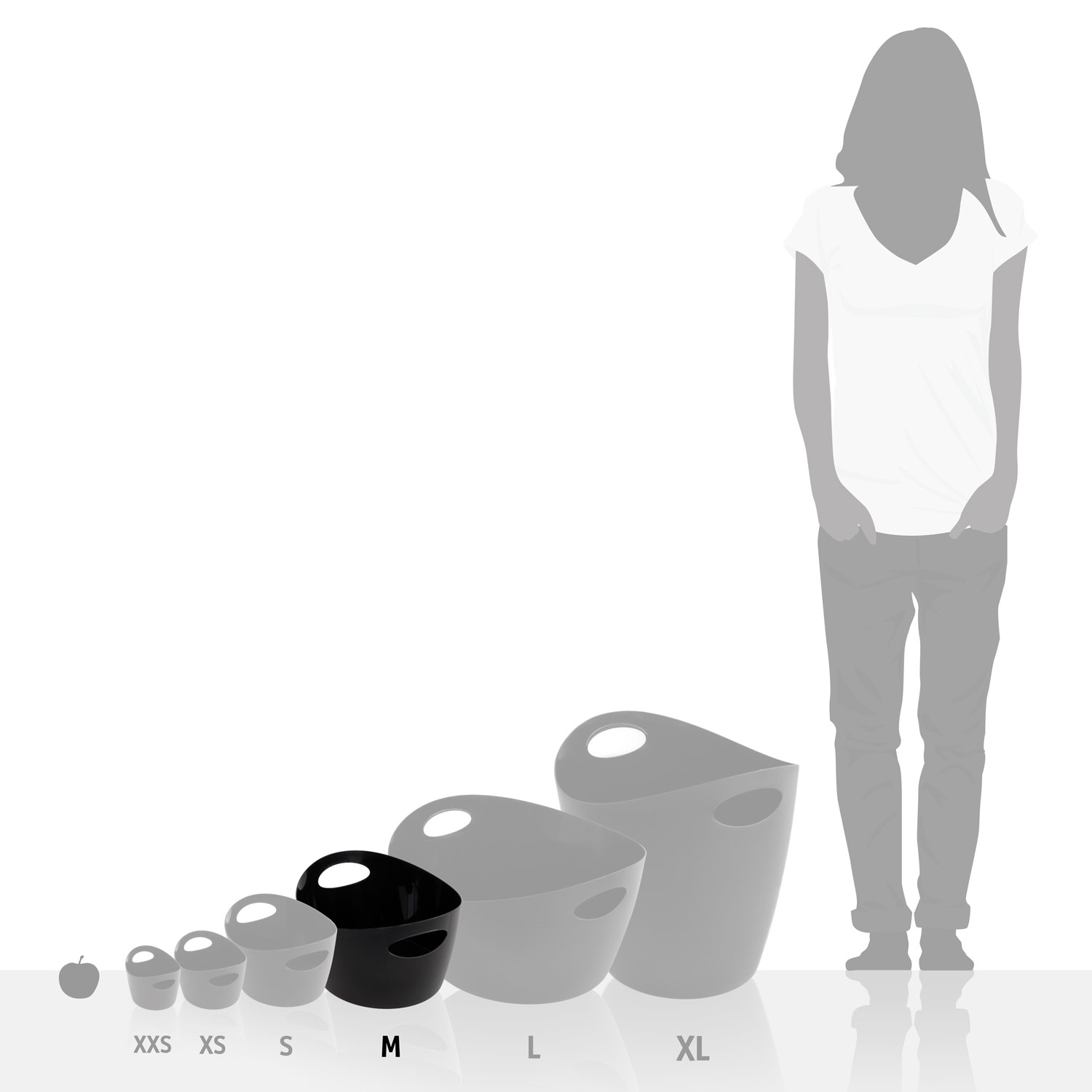 BOTTICHELLI M džber 4,5 l džber na prádlo, hračky, na osázení kytek..  KOZIOL