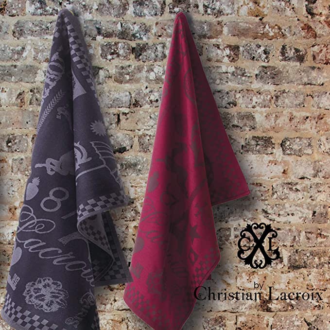 Kuchyňská utěrka červená sada 2ks PRIMAVERA Christian Lacroix