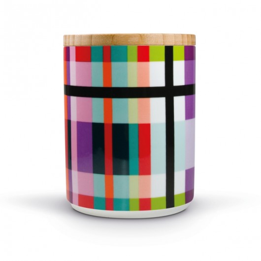 Porcelánová dóza s dřevěným víkem Holy REMEMBER