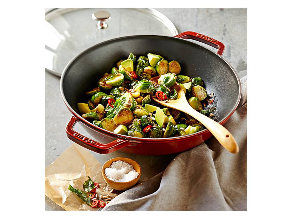 Wok se skleněnou poklicí 30 cm STAUB