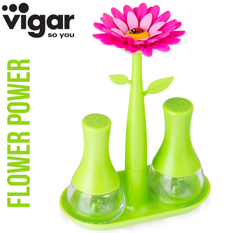 Solnička a pepřenka kytka Flower Power VIGAR