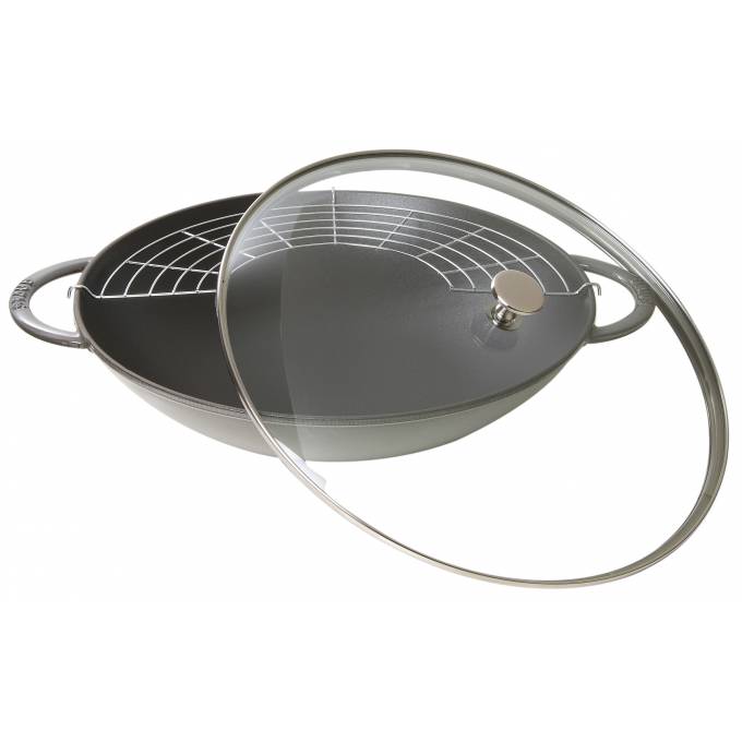 Wok se skleněnou poklicí 30 cm STAUB