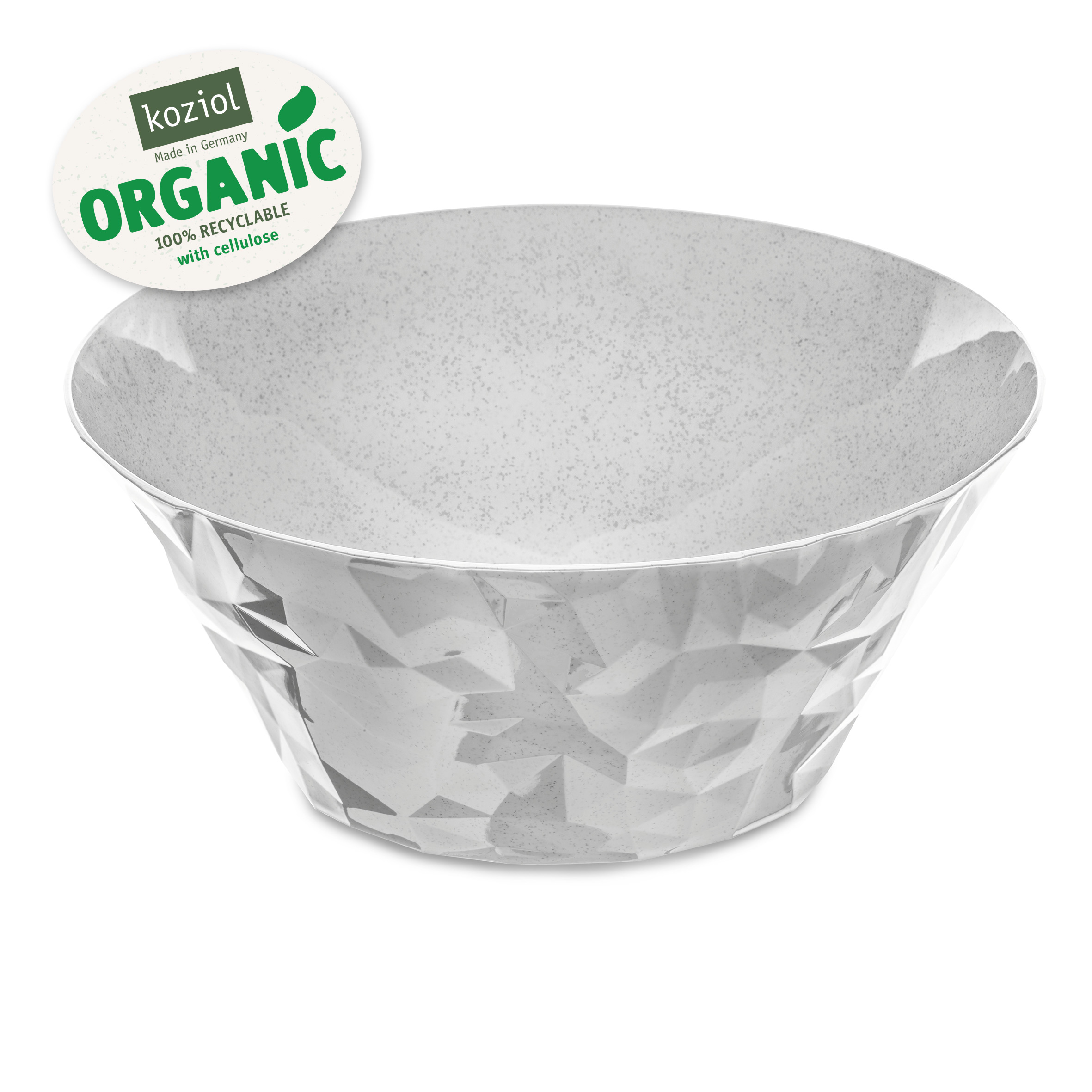 CRYSTAL 2.0 L salátová mísa 3,5 l šedá Organic KOZIOL