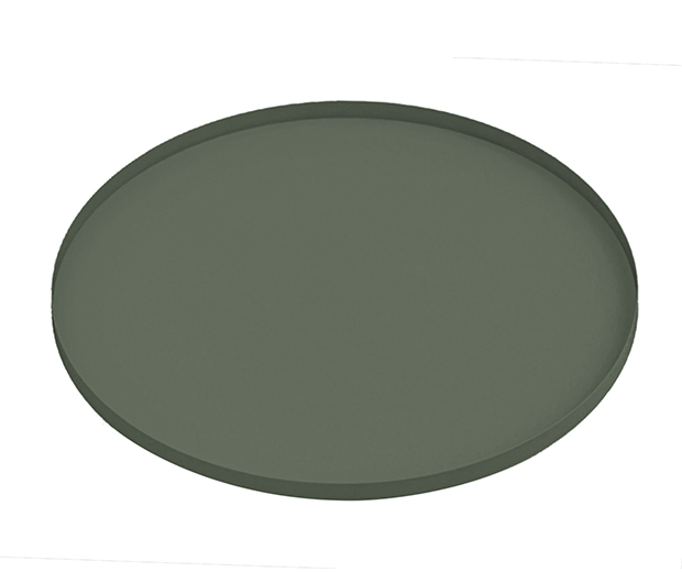 Kulatý kovový tác 40 cm zelený Present Time