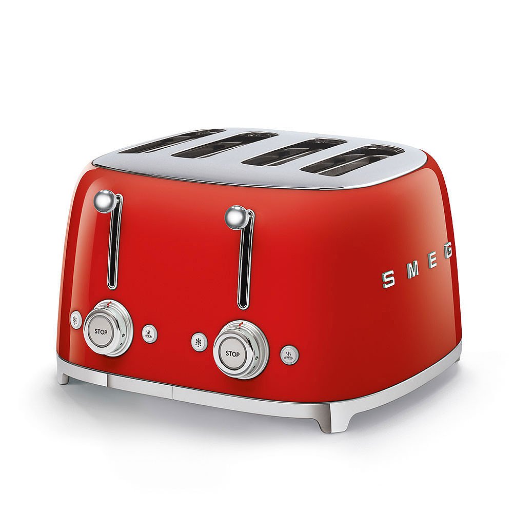 Toustovač / topinkovač P4 Smeg 50's Retro Style. červený 2000W