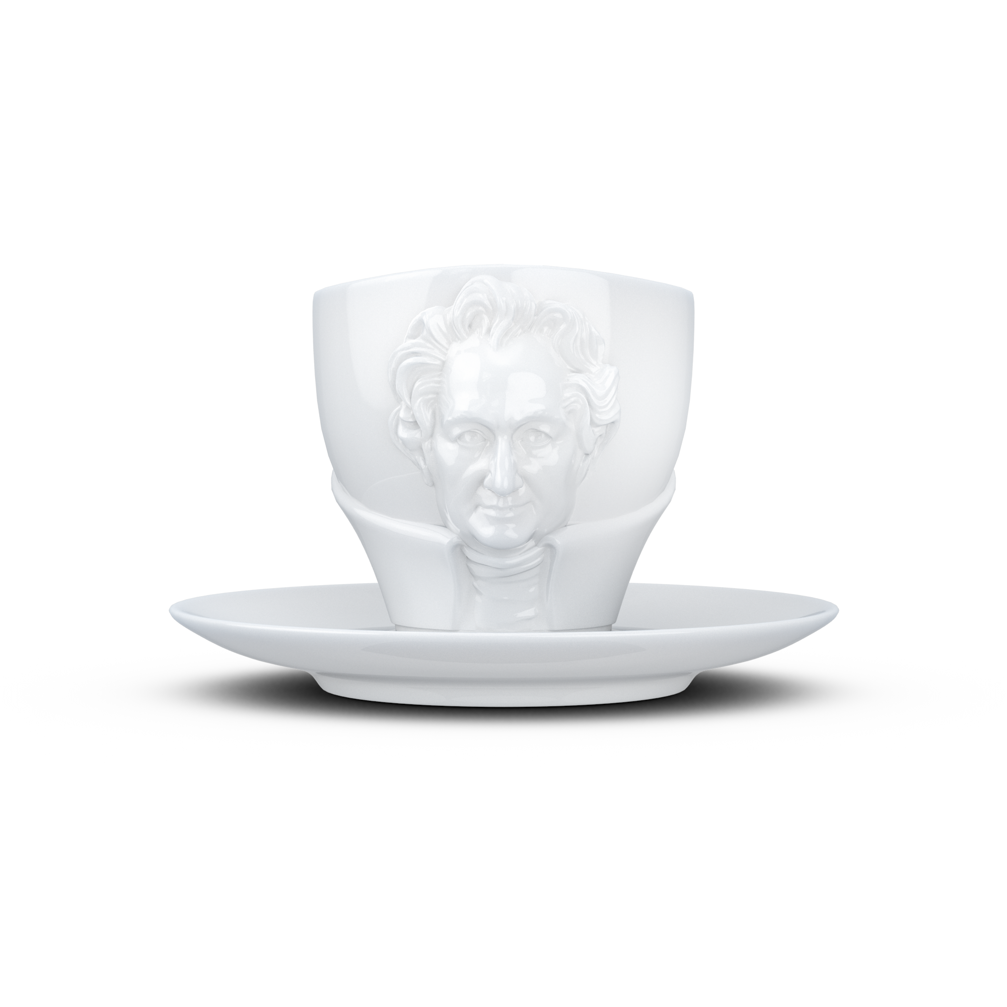Johann Wolfgang von Goethe šálek a podšálek na kávu, cappuccino, čaj 260 ml, 58products