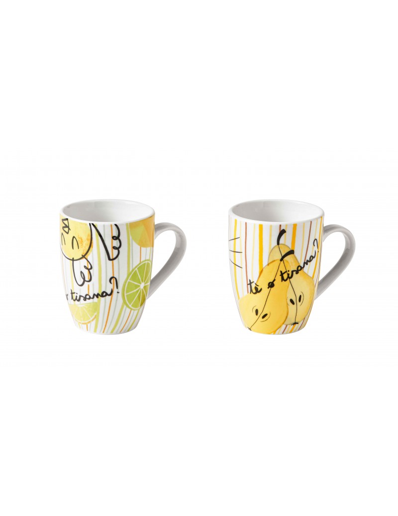 2 dílná porcelánová sada hrnků COMBRICCOLA BRANDANI