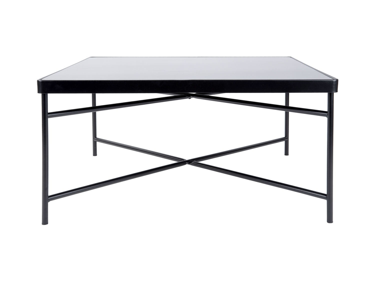 Konferenční skleněný stolek Smooth Square L 80x80cm Leitmotiv