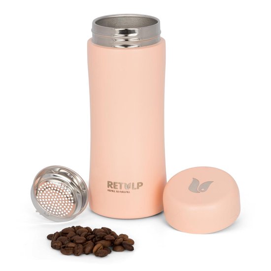 Termo láhev se sítkem TUMBLERS růžová 300ml RETULP