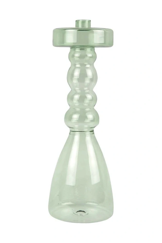 Svícen Pawn sklo velké džungle zelená 30cm Present Time