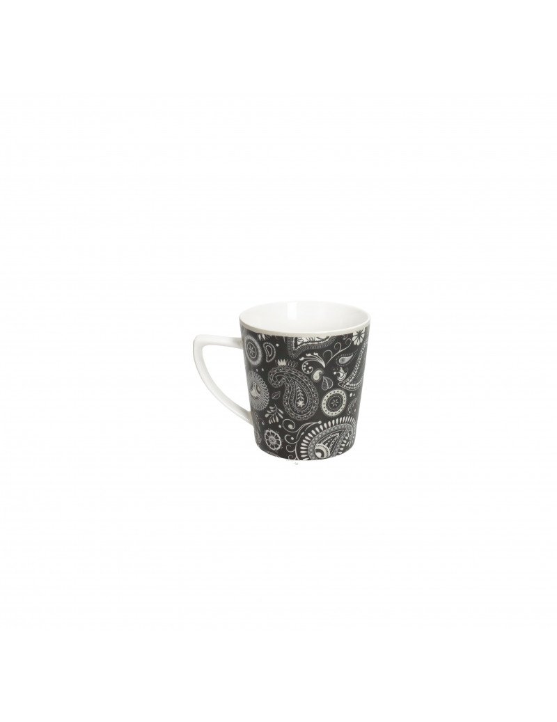 Set 6ks hrnek černý Shanti 250ml BRANDANI