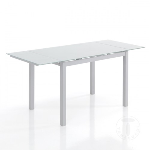 Rozkládací jídelní stůl FAST WHITE 110-170cm TOMASUCCI
