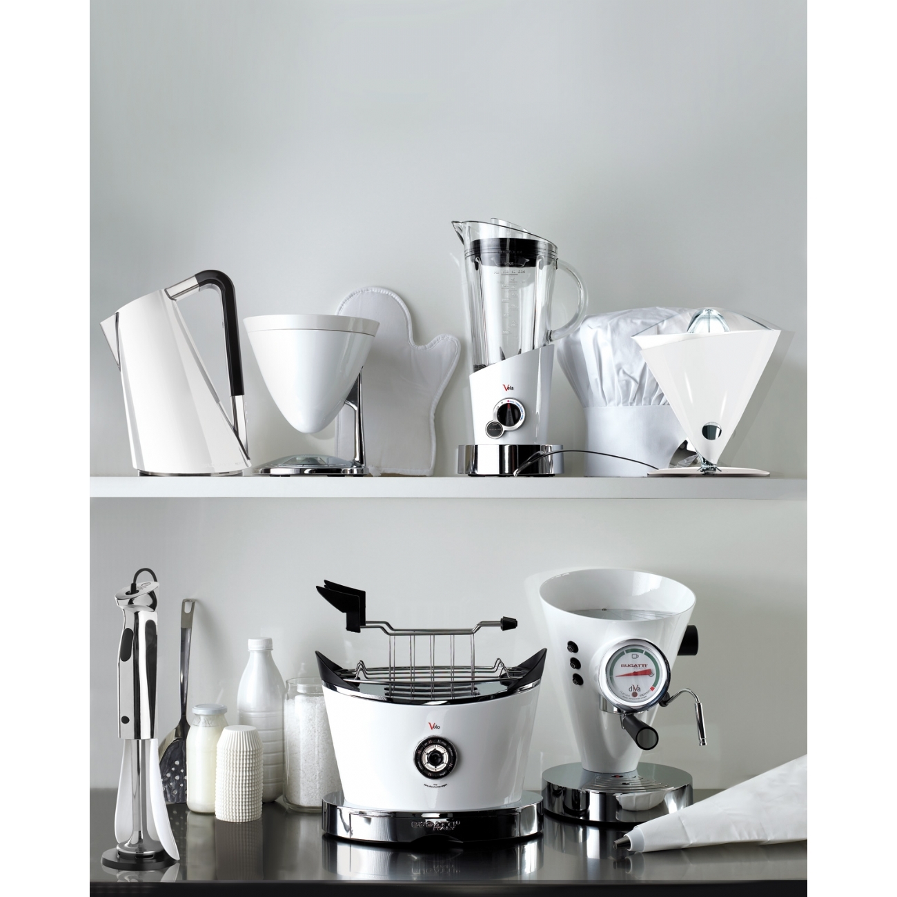 Kuchyňská váha a minutka UMA bílá BUGATTI