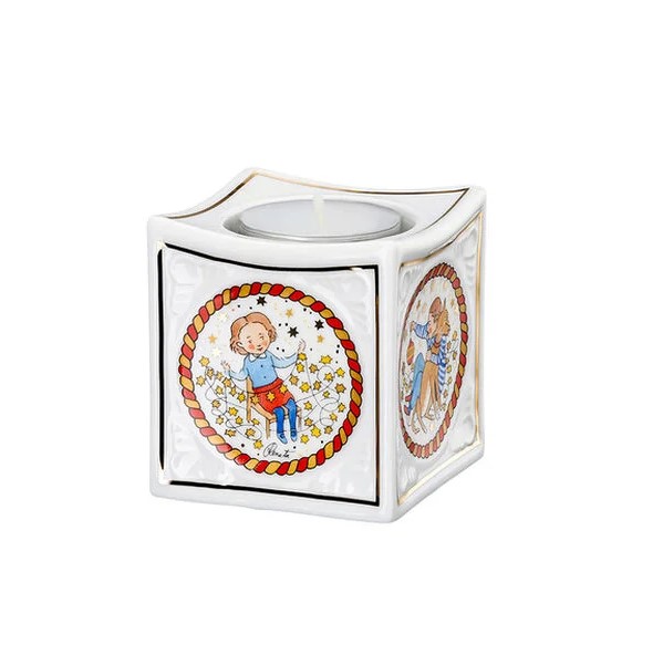 Porcelánový svícen na čajovou svíčku, Vánoční světýlka 2024, 6,5 cm Rosenthal