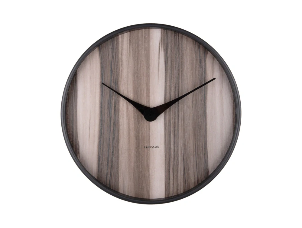 Nástěnné hodiny Wood Melange 40cm tmavé dřevo KARLSSON