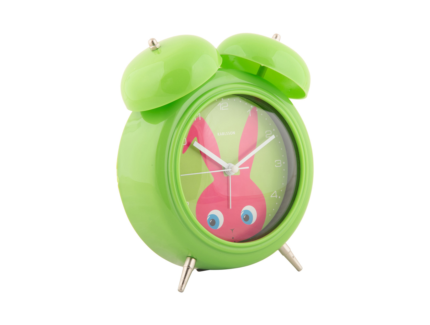 Dětský budík Zajíc Bunny zelený KARLSSON