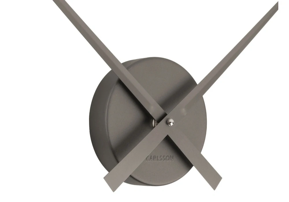 Nástěnné hodiny Little Big Time Mini tmavě šedá metalická 41cm Karlsson