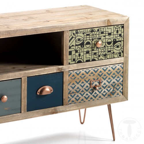 TV skříňka 6 zásuvek KIJO TOMASUCCI