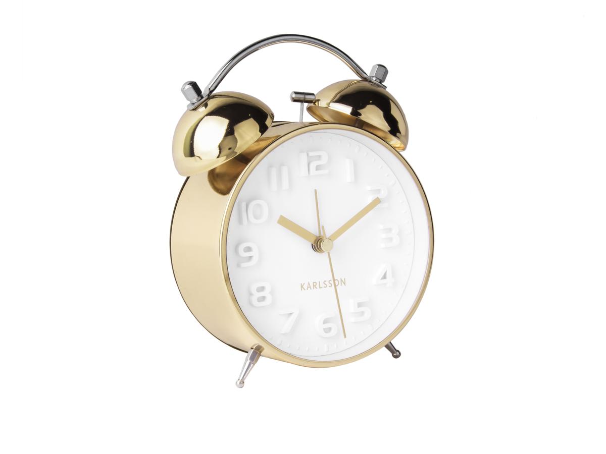 Budík Mr. White zlatý 15 cm Karlsson