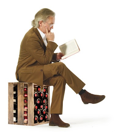 Sedák, stolička, taburet, odkládací stolek..Edelzwicker bedna vína REMEMBER