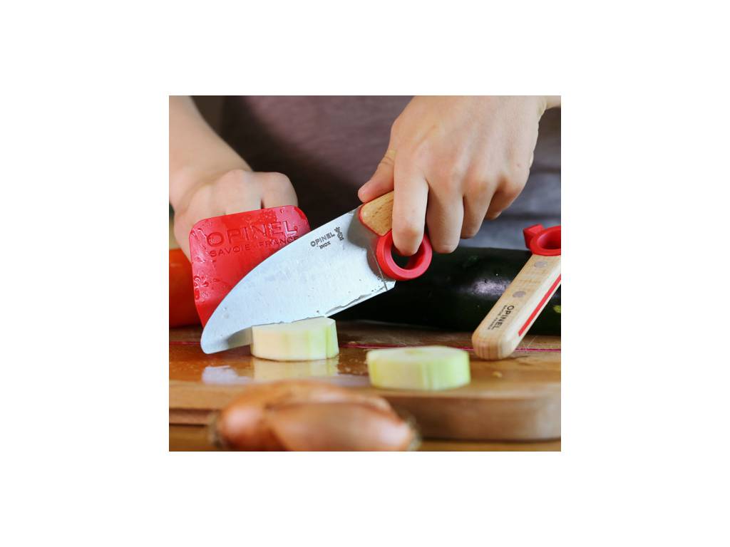 Dětský kuchařský set na krájení holčičí červený Le Petit Chef Opinel