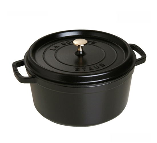 Litinový hrnec s poklicí Cocotte, černý, 28 cm / 6,7 l STAUB