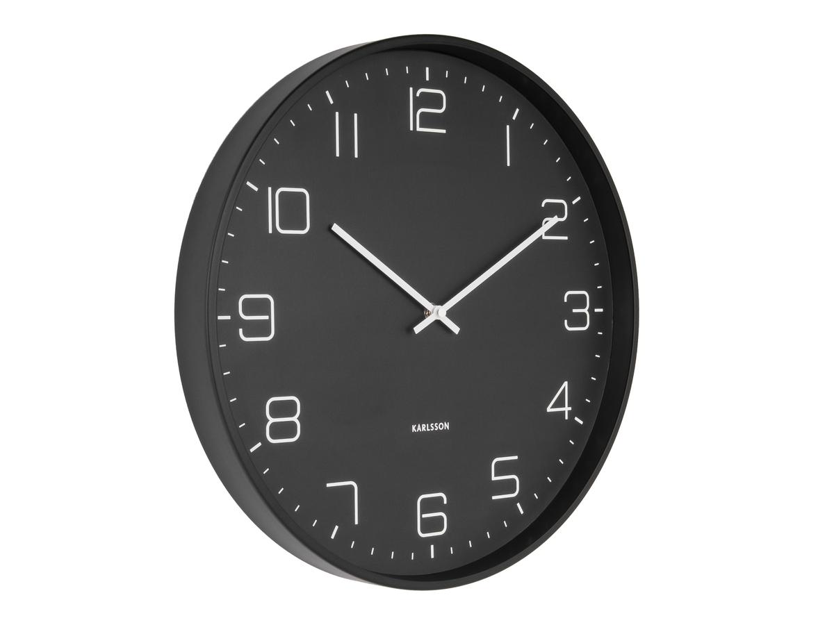 Nástěnné hodiny Lofty 40 cm černá Karlsson