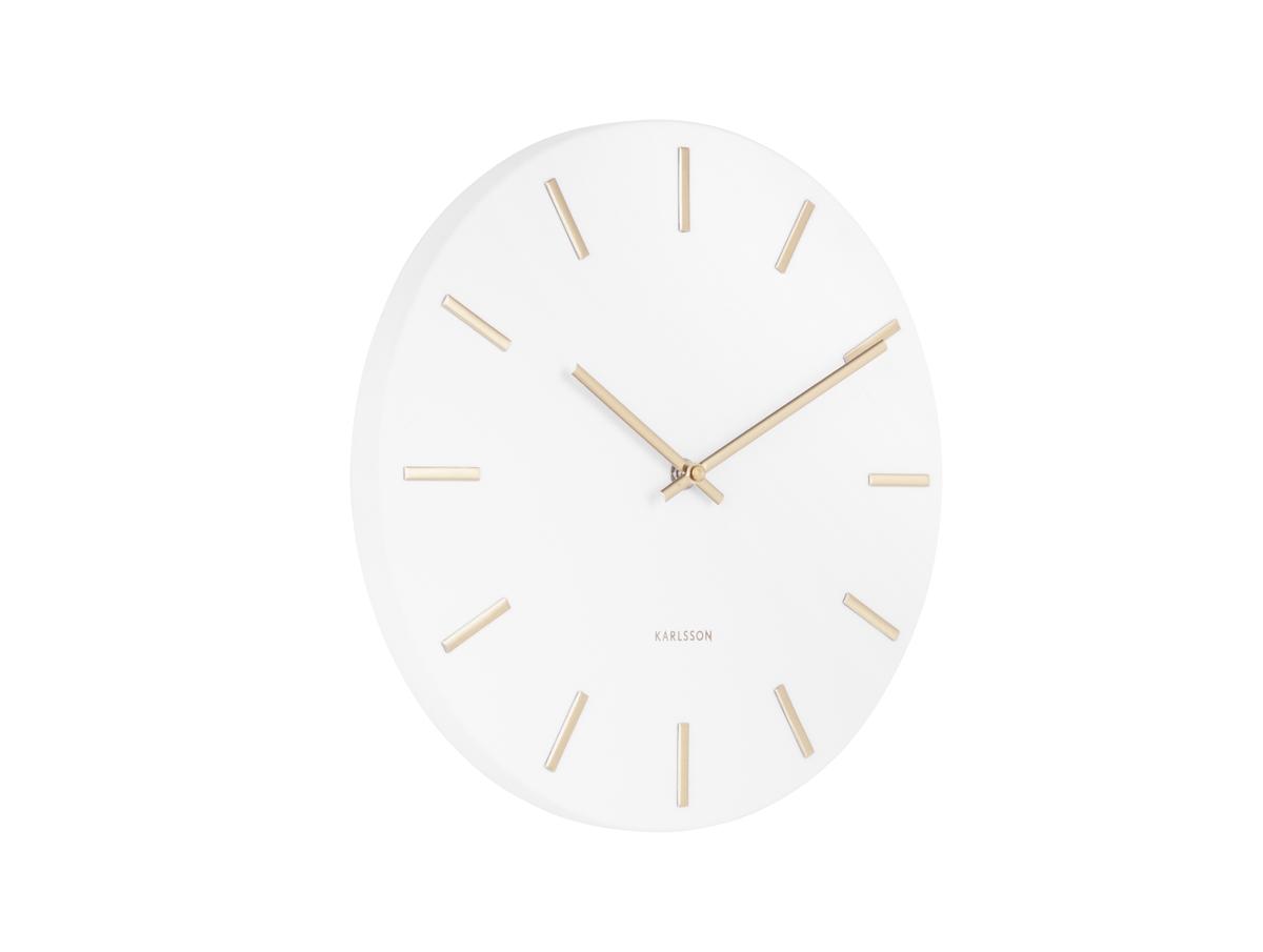 Nástěnné hodiny Charm S 30 cm bílé Karlsson