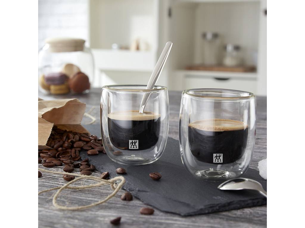 Sorrento dvoustěnná sklenice na espresso, 80 ml, 2 ks Zwilling