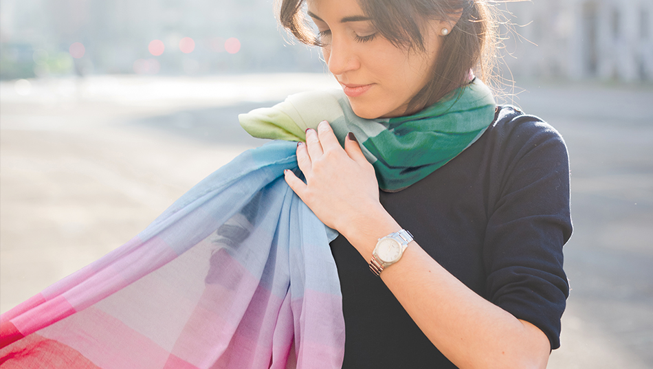 XL-Tuch šátek, šála bavlna Piazza Remember