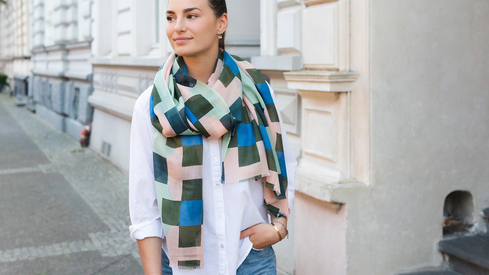 Bambusová šátek, šála Smilla Remember