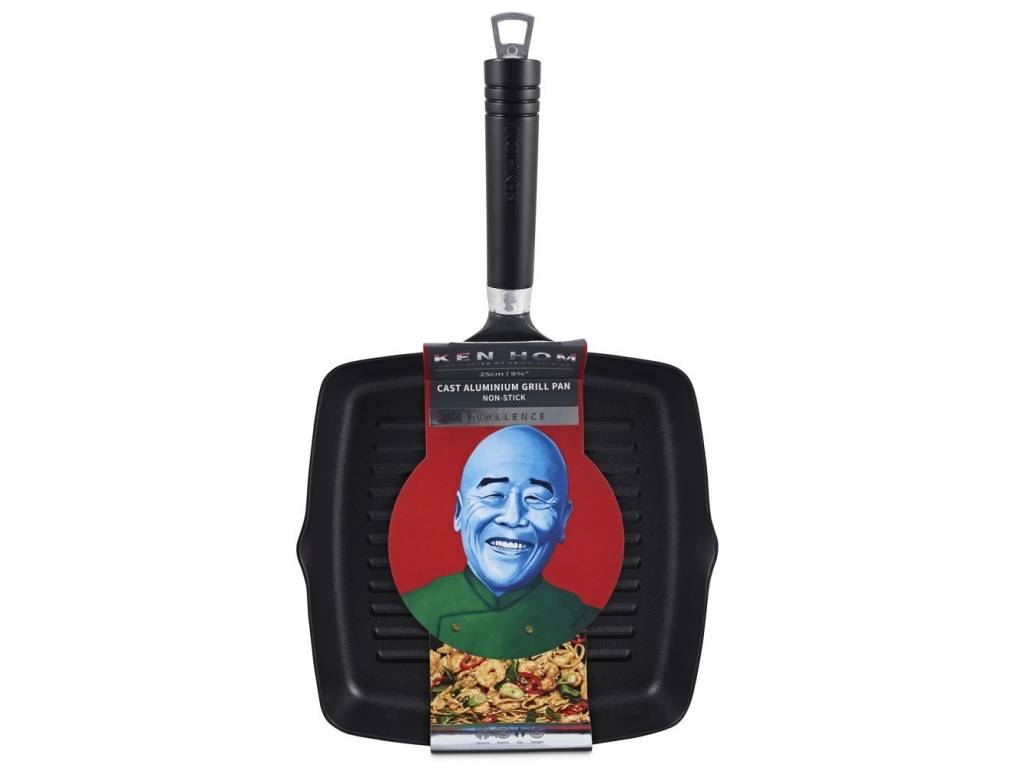 Excellence grilovací pánev s nepřilnavým povrchem, čtvercová 24cm Ken Hom