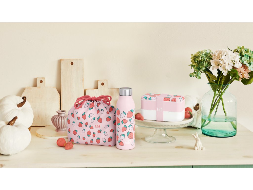 Taška na svačinový box Pochette Graphic | Strawberry MonBento