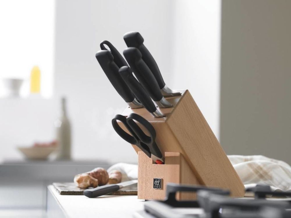 Zwilling Four Star blok s noži 7 ks buk 30x11,5x26 cm Zwilling