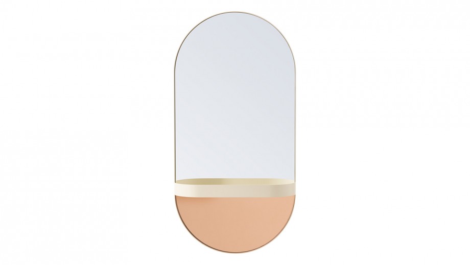 Nástěnné zrcadlo s poličkou No.1 REMEMBER