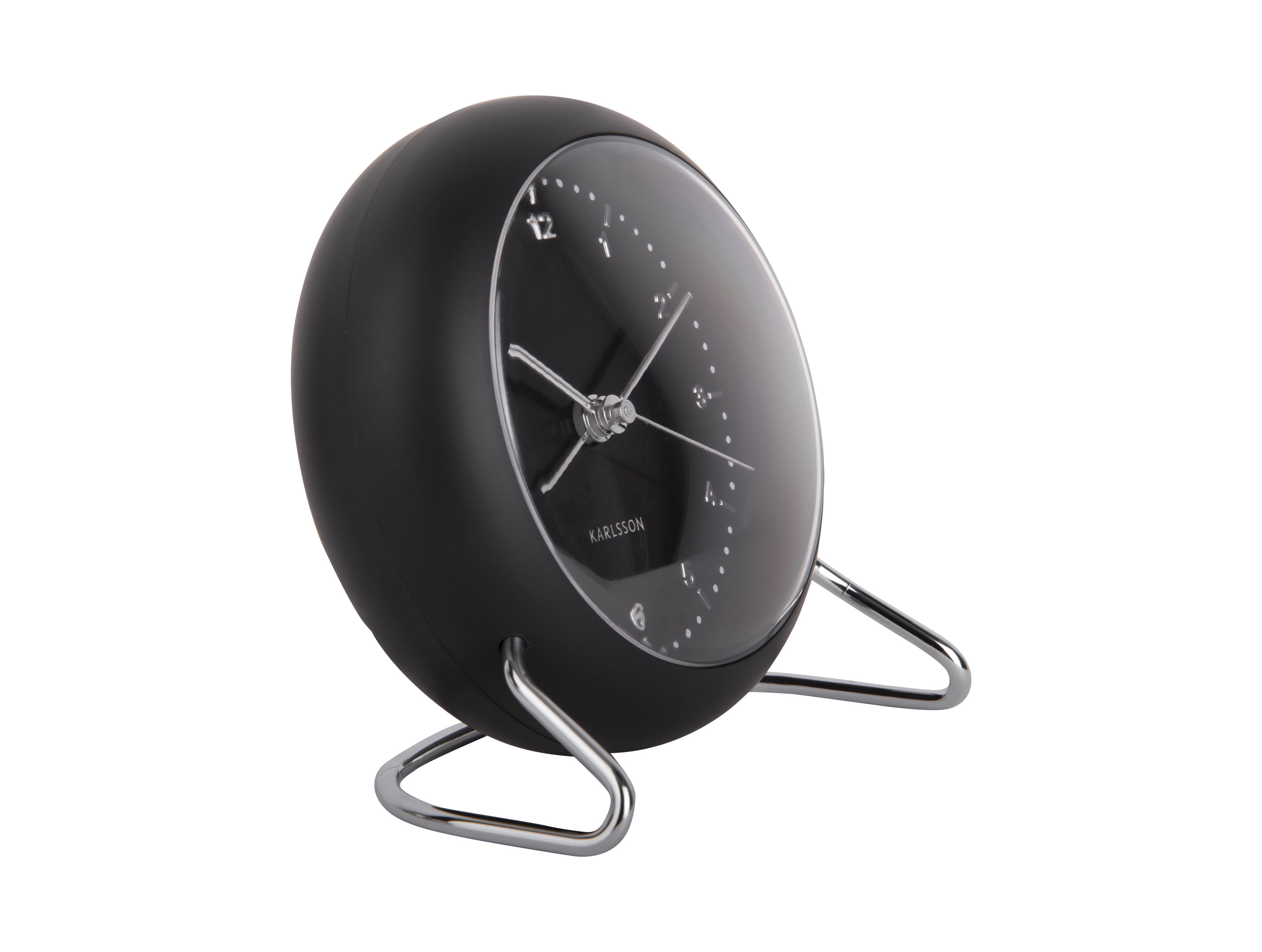 Budík Val 11 cm černý Karlsson
