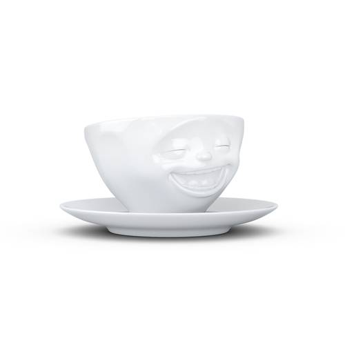 Vysmátý šálek a podšálek na kávu, cappuccino, čaj 200 ml, 58products