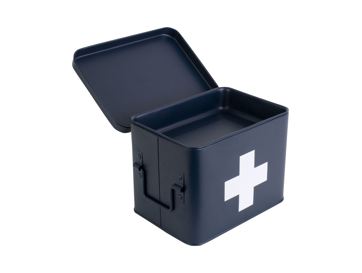 Lékárnička kovová M tmavě modrý Present Time