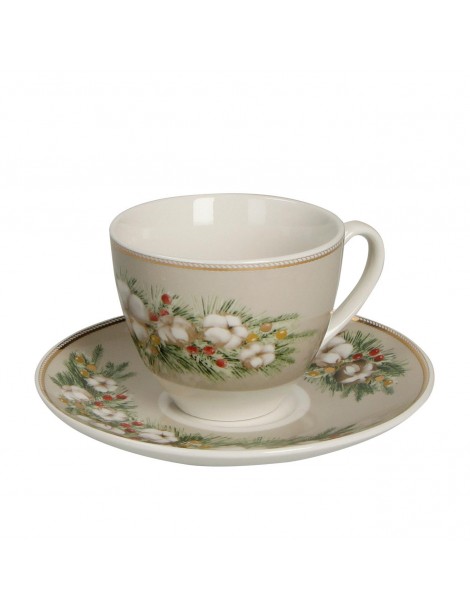 Sada 2 porcelánových šálků s podšálky na presso 80 ml Batuffoli BRANDANI