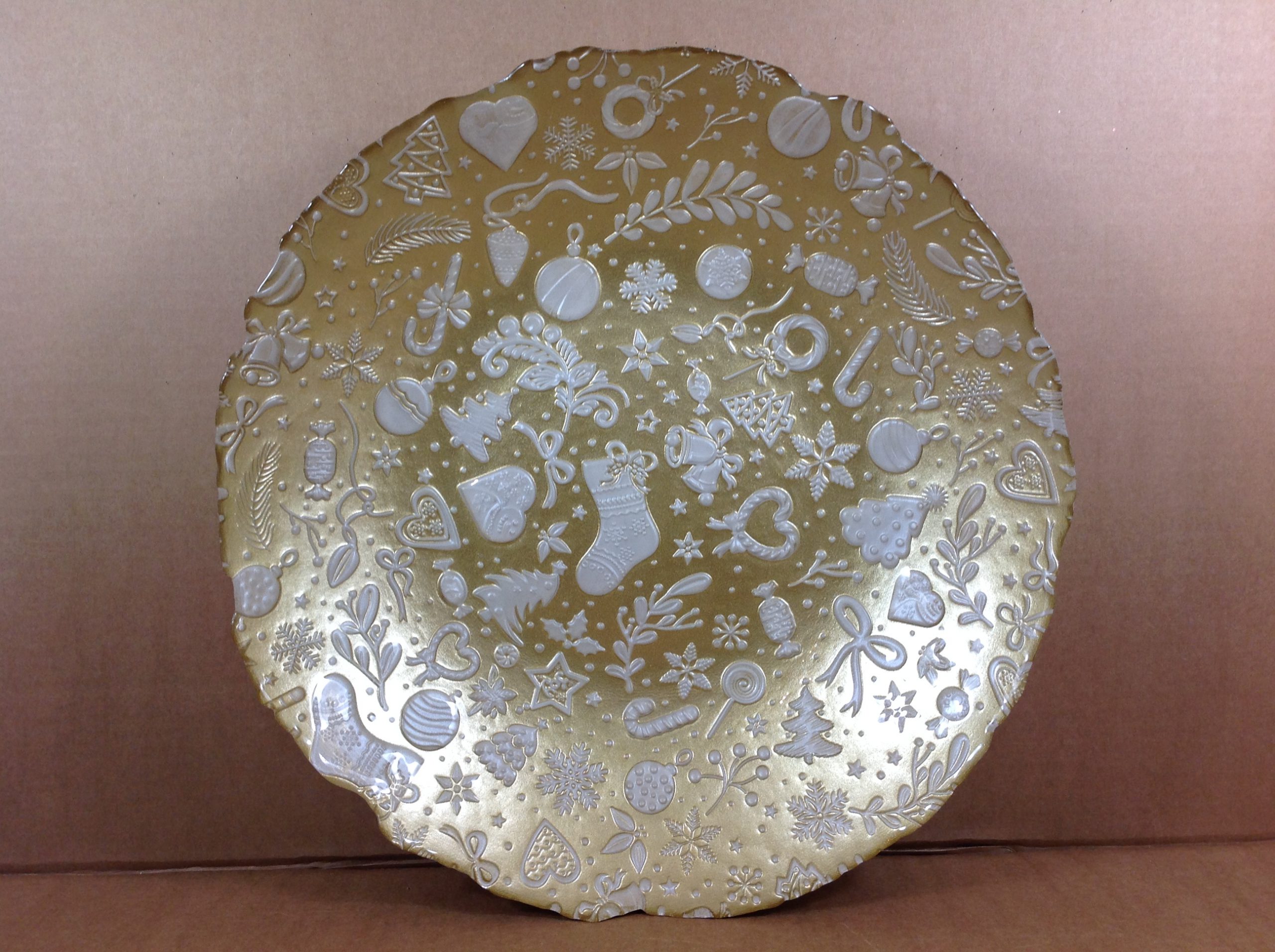 Vánoční mísa skleněná 40 cm Christmas BRANDANI