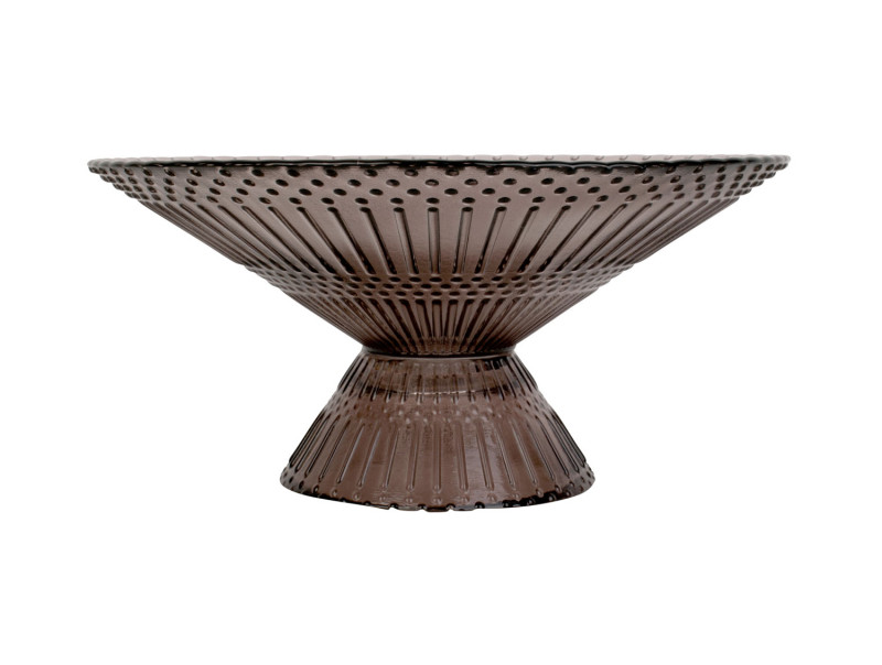 Mísa Prance sklo velká 35cm čokoládově hnědé Present Time