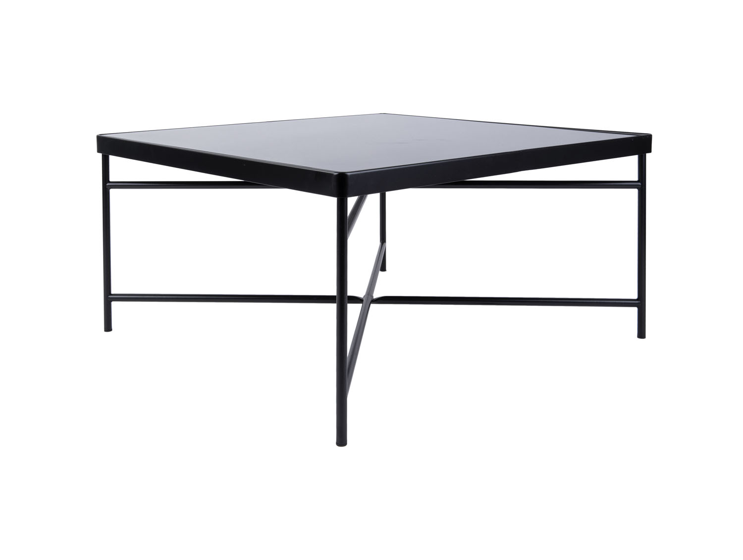 Konferenční skleněný stolek Smooth Square L 80x80cm Leitmotiv