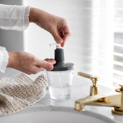 FLOW dávkovač na mýdlo, mýdlenka šedá Organic 250ml KOZIOL