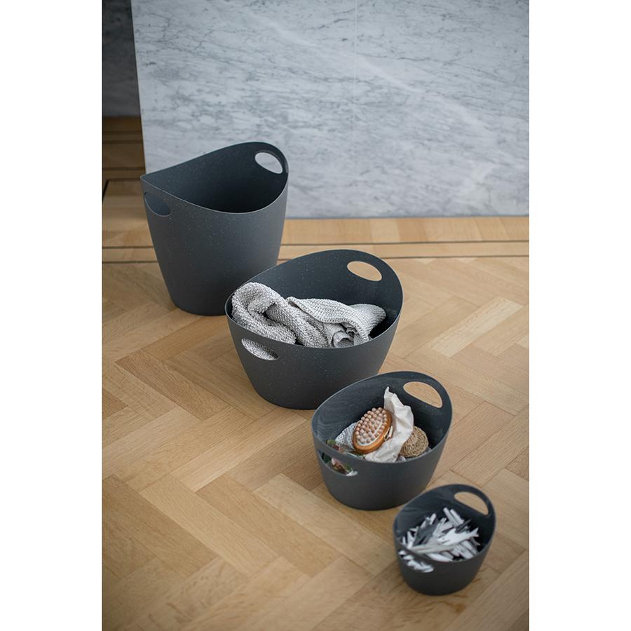 BOTTICHELLI S 1,5l  džber na hračky, na osázení kytek.. tmavě šedý Organic KOZIOL