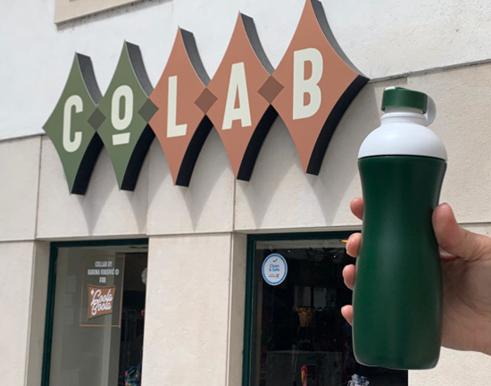 Láhev na vodu Bio drup zelená 500ml RETULP