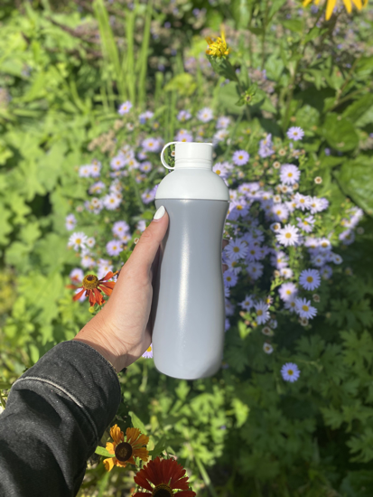 Láhev na vodu Bio drup šedá 500ml RETULP