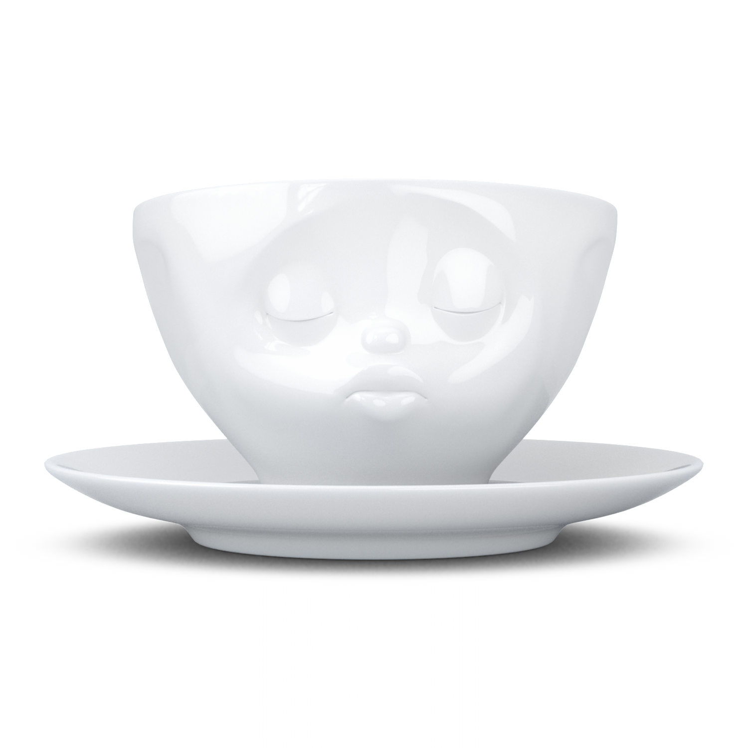 Líbající zamilovaný šálek a podšálek na kávu, cappuccino, čaj 200 ml, 58products