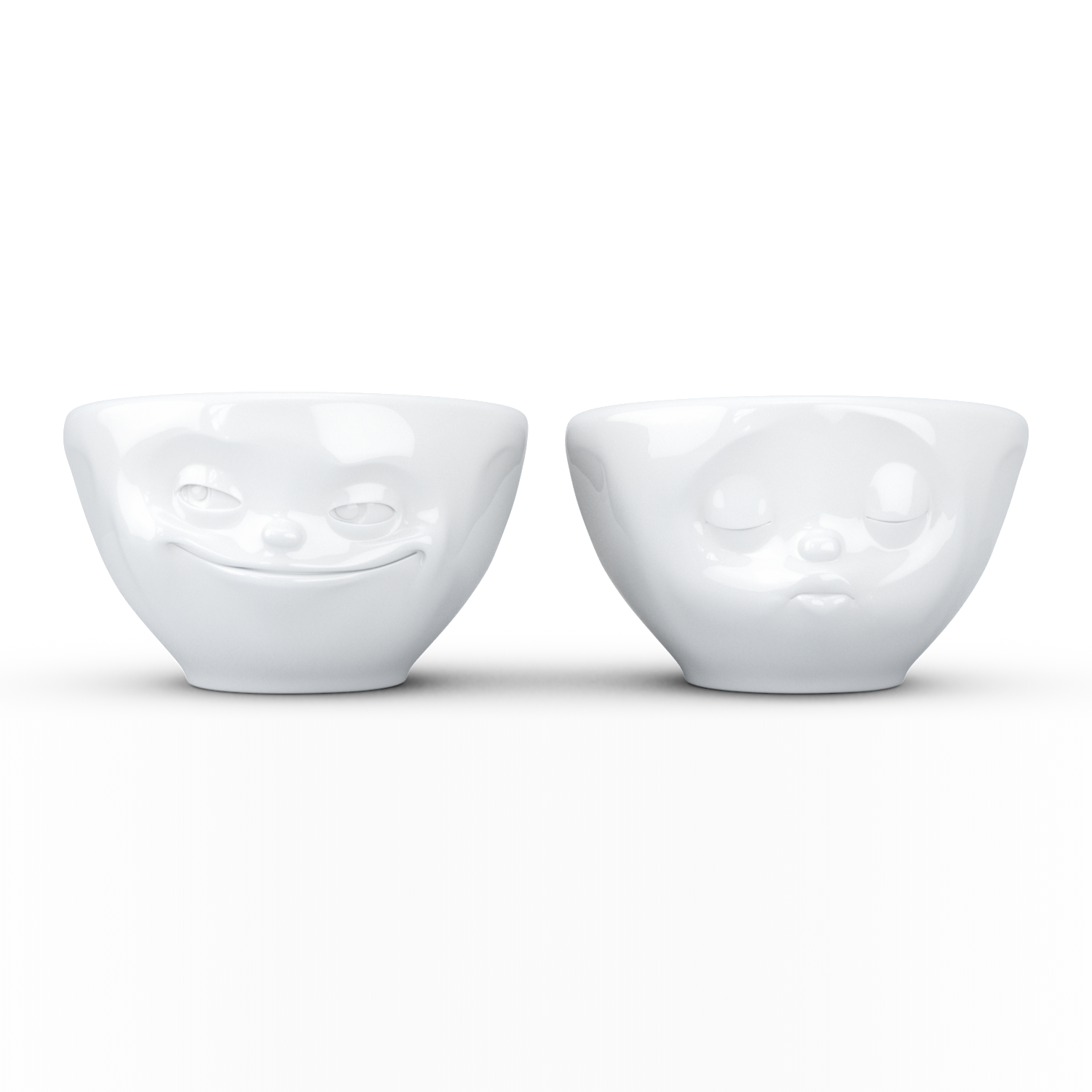 Líbající a smějící set 2ks šálek/miska na presso, zmrzlinu, omáčky, 100ml 58products