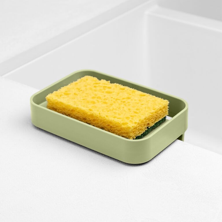 Odkladač na houbičku a hadřík na přísavky na dřez Battigia zelený Blim+